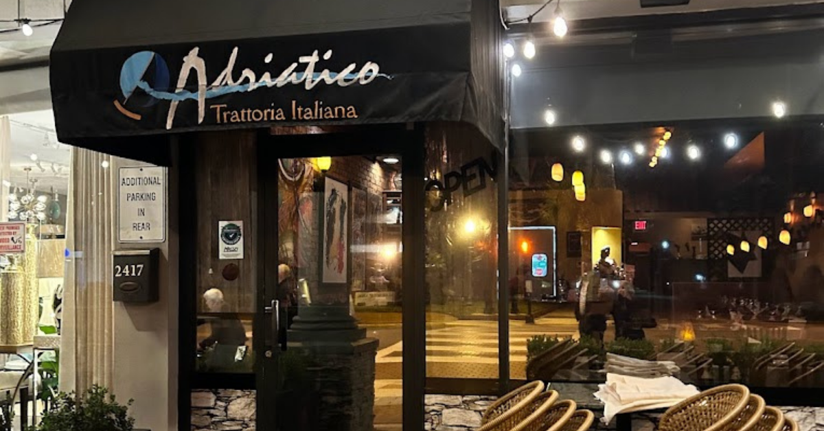 Adriatico Trattoria Italiana: Authentic Italian Flavors in the Heart of College Park, Orlando